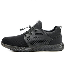Load image into Gallery viewer, (Women&#39;s) Left sideview of black Defender Pro shoe 800 × 800
