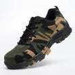 Load image into Gallery viewer, Left angled-side view of green, black, and tan soldier shoe 800 x 800
